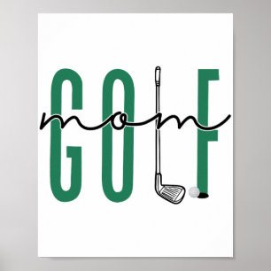 Mamma Crewnacken Mors dag Master Golf Women Girls Poster
