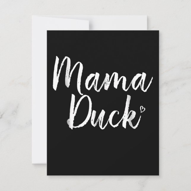 Mamma, Cute Anka, Mors Day, Gisses Mamma Inbjudningar (Framsida)