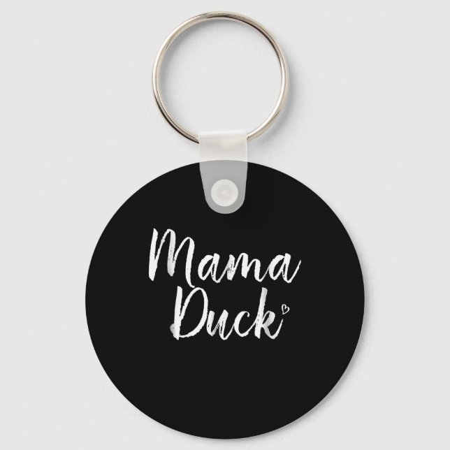 Mamma, Cute Anka, Mors Day, Gisses Mamma Nyckelring (Framsida)