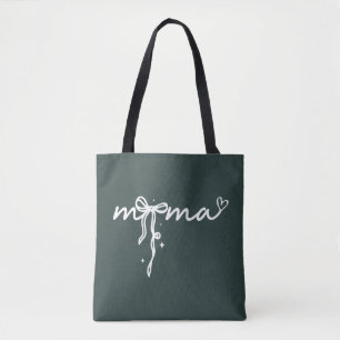 Mamma Cute Bow Mors dag Gift Tygkasse
