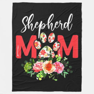 Mamma Cute German Shepherd Fleecefilt