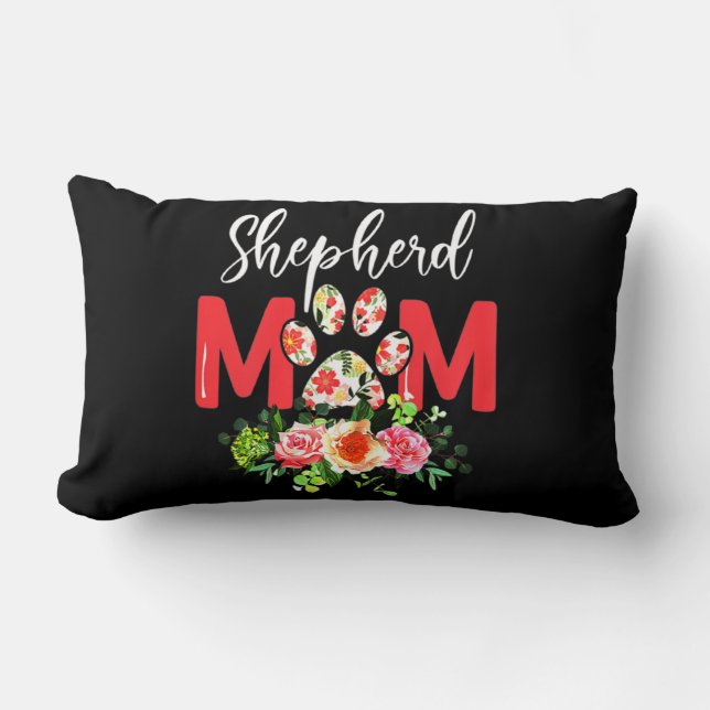 Mamma Cute German Shepherd Lumbarkudde (Framsida)