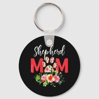 Mamma Cute German Shepherd Nyckelring