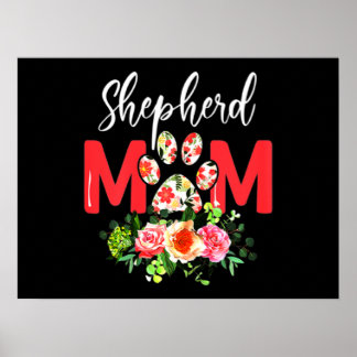 Mamma Cute German Shepherd Poster