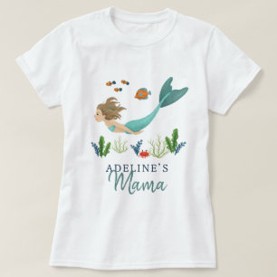 Mamma Cute & Magic under Sea Sjöjungfru Mamma T Shirt