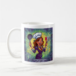 Mamma Cute och Funny Kitchen Kaffemugg