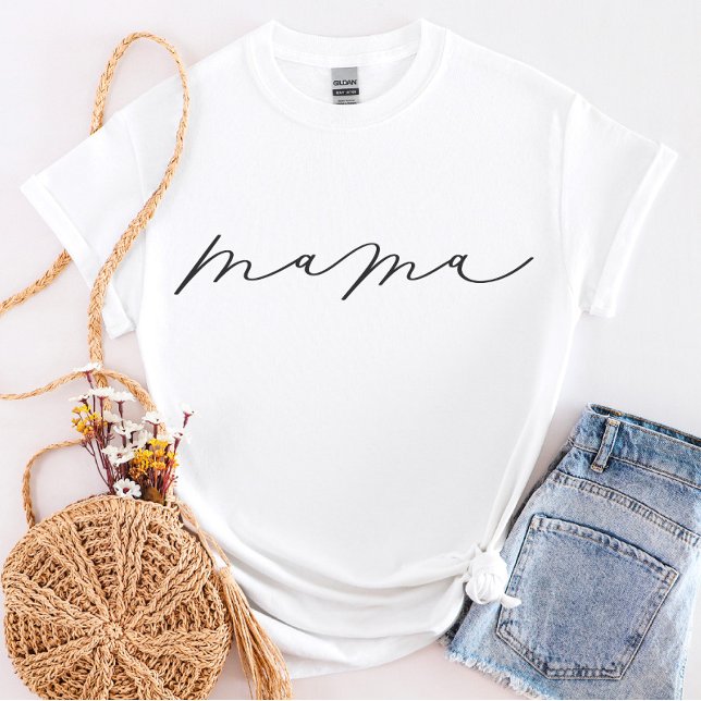 Mamma Cute Script T-Shirt (Skapare uppladdad)