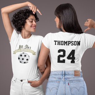 Mamma Cute Whimsical All Star Soccer Vintage Sign T Shirt