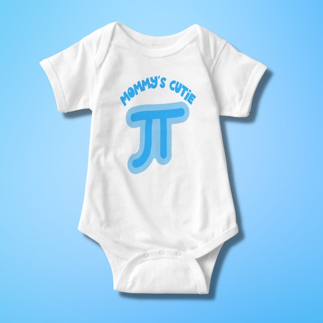 Mamma Cutie Pi - Cute Paj Day Baby Bodydräkt T Shirt (Skapare uppladdad)