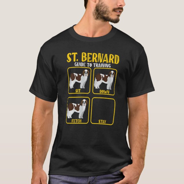 Mamma Da: Saint Bernard Hund T Shirt (Framsida)