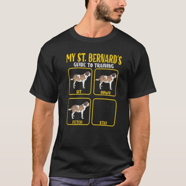 Mamma Da: Saint Bernard Hund T Shirt (Framsida)