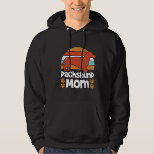 Mamma Dachshund Mamma Hundar Hund Pet Puppy Hoodie