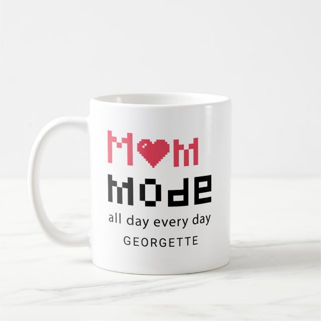 Mamma Dag Mors dag - daglig Mammor Personlig Kaffemugg (Vänster)