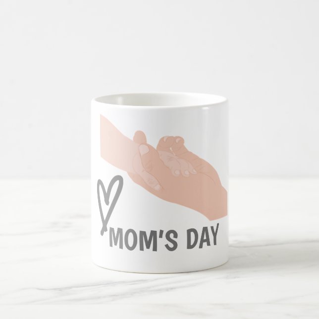Mamma dag T-Shirt Long Apron Kaffemugg (Center)