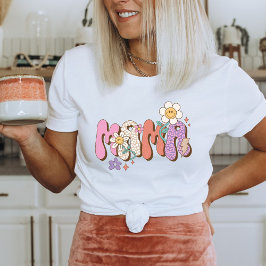 Mamma, Daisy, blommor, Cute Retro Vintage Boho T Shirt
