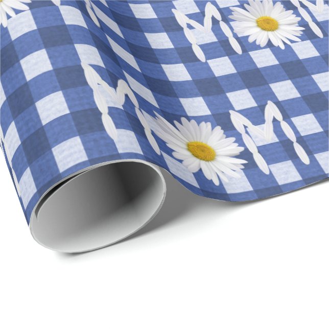Mamma Daisy om Gingham Presentpapper (Rullad Hörn)