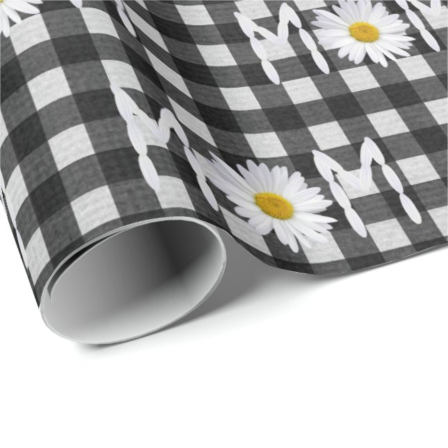 Mamma Daisy om Gingham Wrapping Papper Presentpapper (Rullad Hörn)