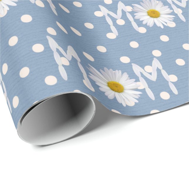 Mamma Daisy vid Polka dots Presentpapper (Rullad Hörn)