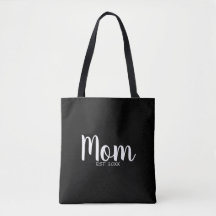 Mamma datum för etablering minimal modern typograf