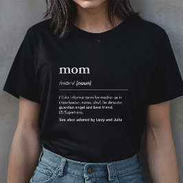 Mamma definition av ordlista över barn i mor namn t shirt