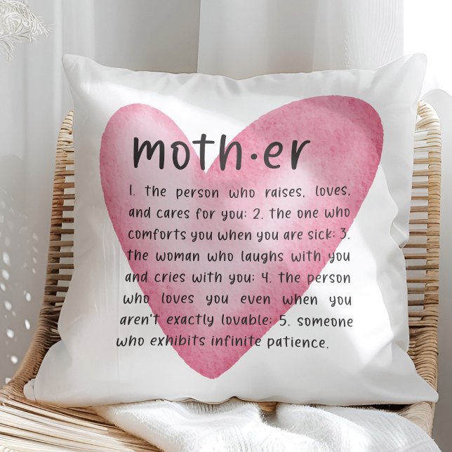 Mamma Definition Heart Pillow Kudde (Skapare uppladdad)