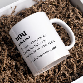 Mamma Definition Ord Noun Gift Mors dag Kaffemugg