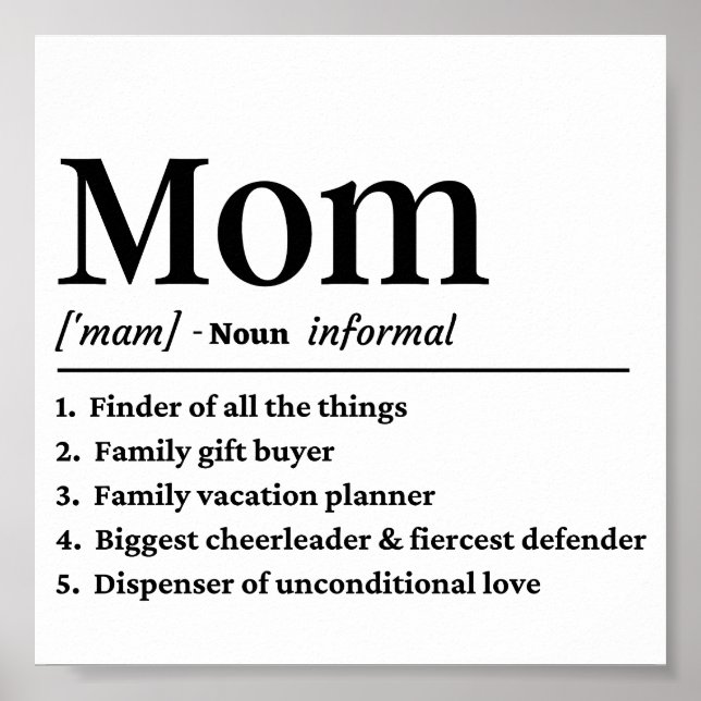 Mamma definition poster (Framsidan)