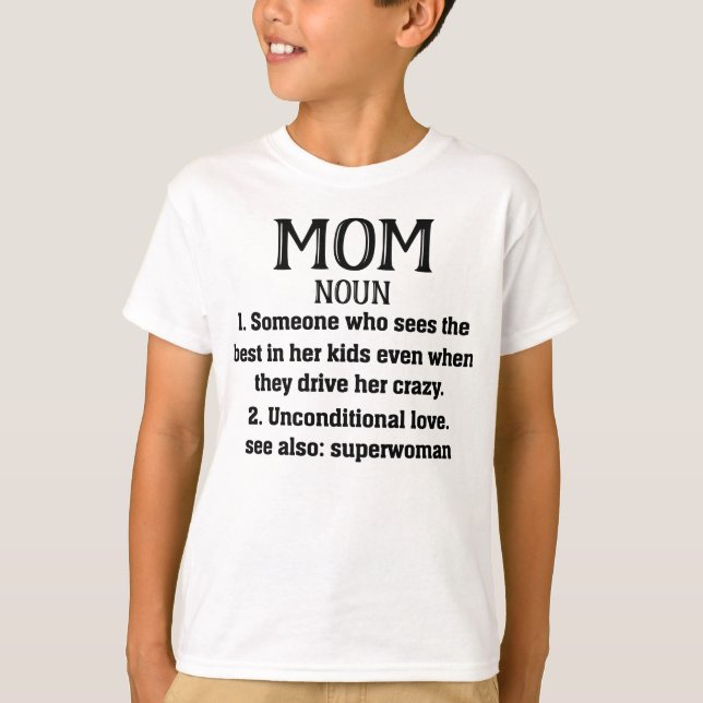 Mamma Definition Shirt - Funny Mors dag Gift T (Framsida)