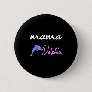 Mamma delfin mamma söta delfiner mors dag knapp