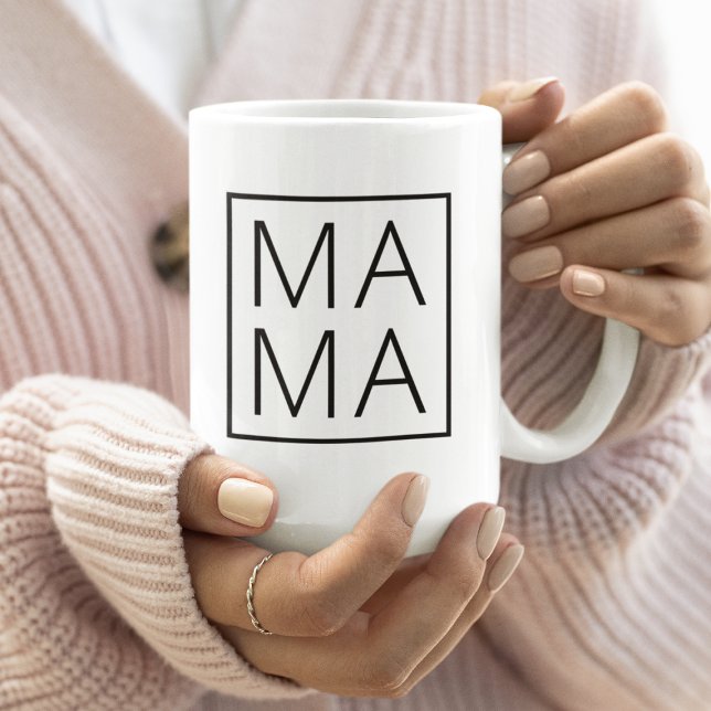 Mamma | Den moderna Snyggten Mamma Mors dag minima Kaffemugg (Skapare uppladdad)