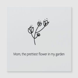 Mamma den vackraste blomman (svart typsnitt)