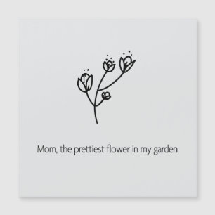 Mamma den vackraste blomman (svart typsnitt)