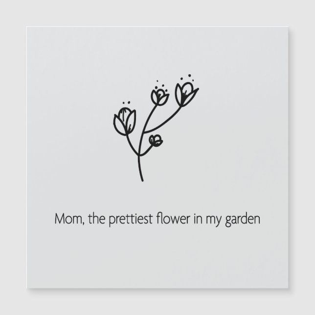 Mamma den vackraste blomman (svart typsnitt) (Framsida)