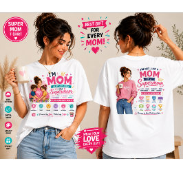 Mamma Design PNG | Super Mamma Kaffe Design | T Shirt