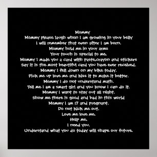 Mamma dikt poster