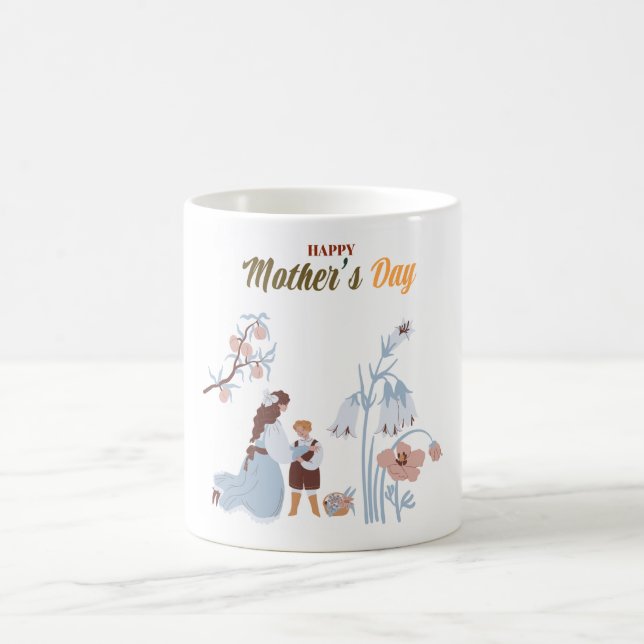 "Mamma, din kärlek är den gåva jag värnar mest om. Kaffemugg (Center)