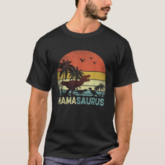 Mamma Dinosaur Mamasaurus 2 Två barn T Shirt