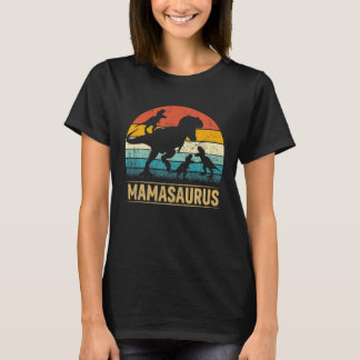 Mamma Dinosaur t Rex Mamasaurus 3 Kids Funny Mor Shirt