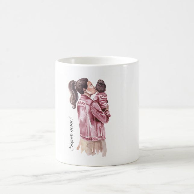 "Mamma, ditt hjärta är rent guld.. muglady" Kaffemugg (Center)