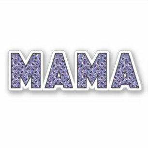 MAMMA Djurtryckstypografi Klistermärken