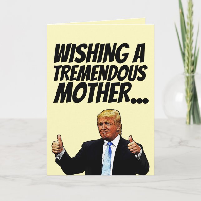 MAMMA DONALD TRUMP BIRTHDAY-KORT HELGKORT (Framsida)