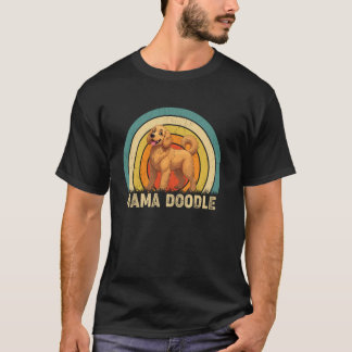 Mamma Doodle Mamma Mors dag Goldendoodle Hund Tjej T Shirt