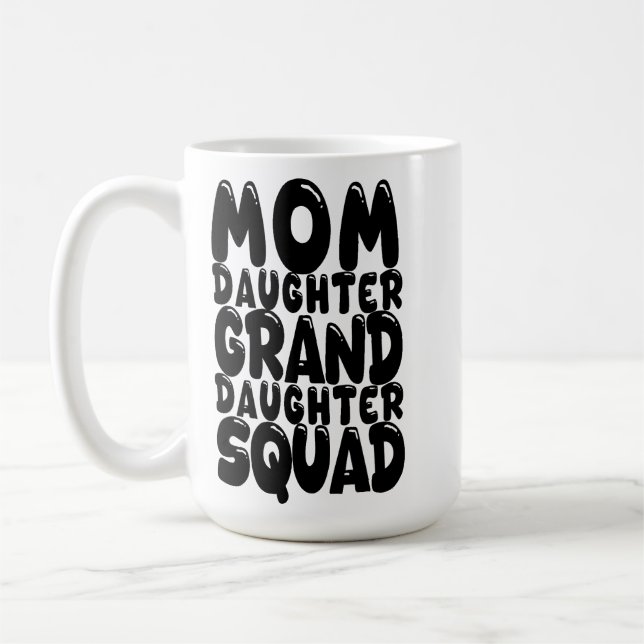 Mamma Dotter Dotterdotter Squad Matchande Familj Kaffemugg (Vänster)