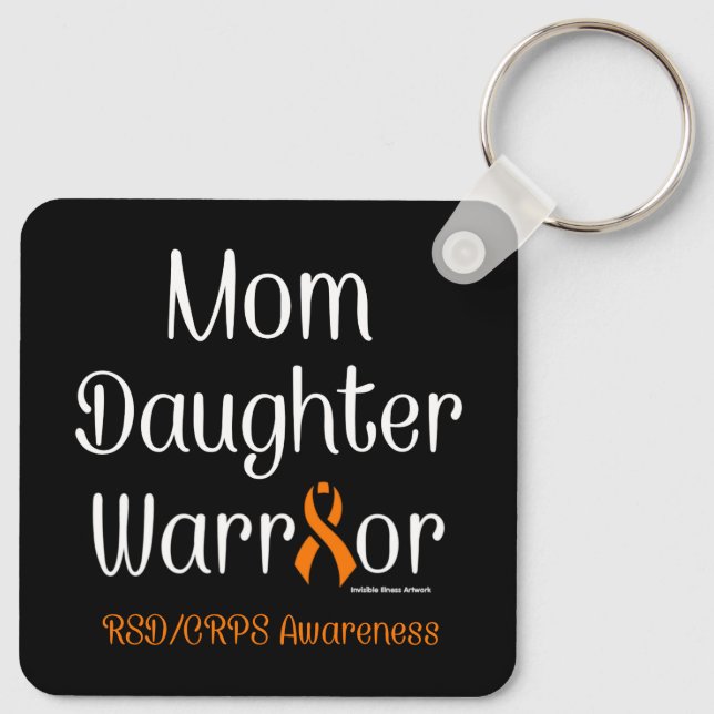 Mamma Dotter Krigare...RSD/CRPS Nyckelring (Baksida)