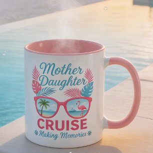 Mamma Dotter Kryssning Skapa Minnen Resa Mugg