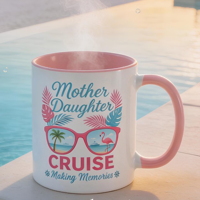 Mamma Dotter Kryssning Skapa Minnen Resa Mugg (Skapare uppladdad)