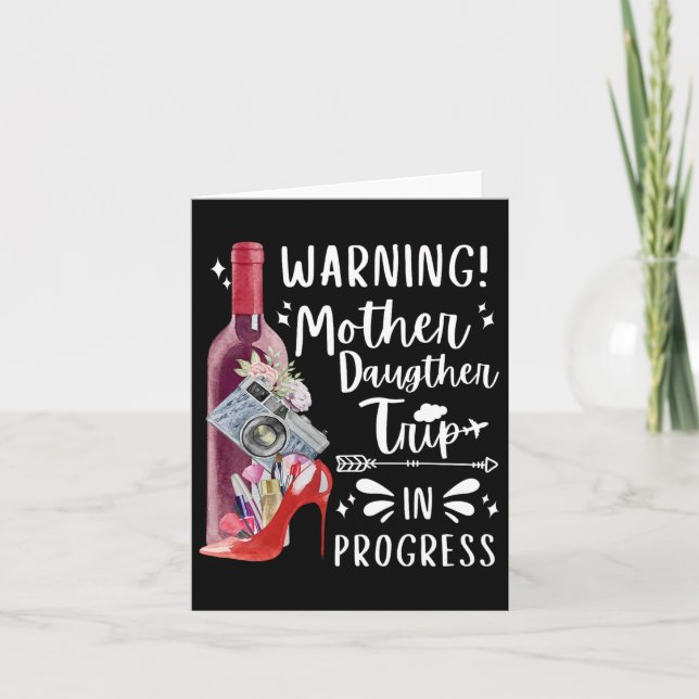 Mamma Dotter Resa 2025 Familj Mamma Matchande Seme Kort (Framsida)