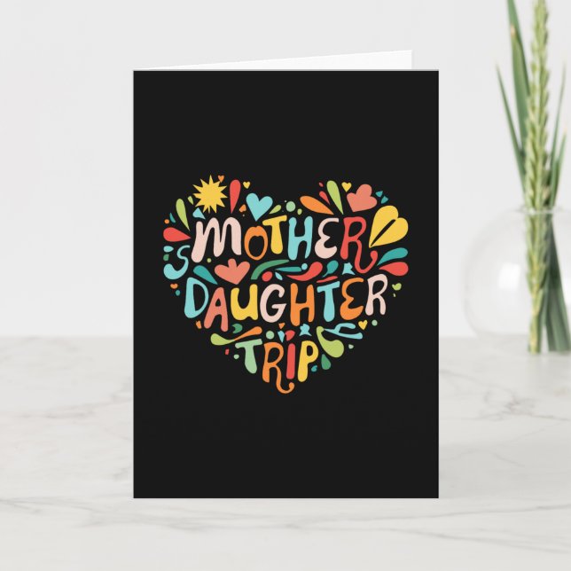 Mamma Dotter Resa Helg Semester Mamma Dotter Kort (Framsida)