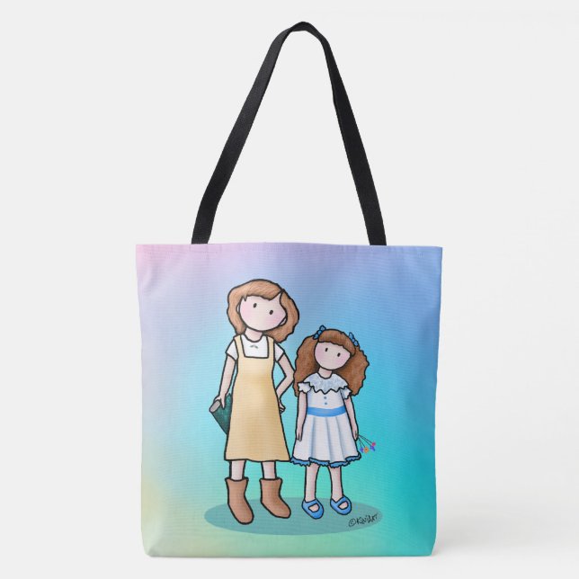 Mamma & dotter Tote Bag Tygkasse (Framsida)