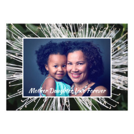 Mamma dotterfamilj Kärlek personalize Fototryck
